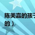 陈美嘉的孩子叫什么名字（陈美嘉的孩子是谁的）