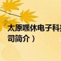 太原嘿休电子科技有限公司（关于太原嘿休电子科技有限公司简介）
