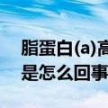 脂蛋白(a)高是怎么回事1000（脂蛋白(a)高是怎么回事）