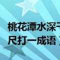 桃花潭水深千尺打一成语答案（桃花潭水深千尺打一成语）