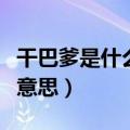 干巴爹是什么意思哪国的语言（干巴爹是什么意思）