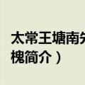 太常王塘南先生时槐（关于太常王塘南先生时槐简介）