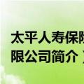 太平人寿保险有限公司（关于太平人寿保险有限公司简介）
