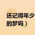 还记得年少时的梦吗 陆仙人（还记得年少时的梦吗）