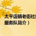 太平店镇老街社区志愿服务队（关于太平店镇老街社区志愿服务队简介）