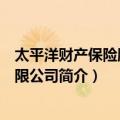 太平洋财产保险股份有限公司（关于太平洋财产保险股份有限公司简介）