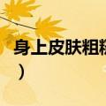 身上皮肤粗糙如何改善（身上皮肤粗糙怎么办）