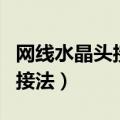 网线水晶头接法顺序口诀图解（网线水晶头的接法）