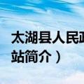 太湖县人民政府网站（关于太湖县人民政府网站简介）