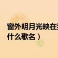 窗外明月光映在我脸庞是什么歌（窗外明月光映照我脸庞是什么歌名）