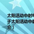 太阳活动中射电快速爆发起伏多波段联合观测及其研究（关于太阳活动中射电快速爆发起伏多波段联合观测及其研究简介）