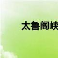 太鲁阁峡谷（关于太鲁阁峡谷简介）