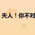 夫人！你不对劲（关于夫人！你不对劲简介）