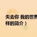 失去你 我的世界该是怎样的（关于失去你 我的世界该是怎样的简介）