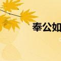 奉公如法（关于奉公如法简介）