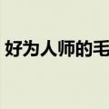 好为人师的毛病（关于好为人师的毛病简介）