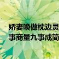 娇妻唤做枕边灵 十事商量九事成（关于娇妻唤做枕边灵 十事商量九事成简介）