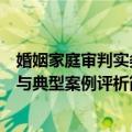 婚姻家庭审判实务与典型案例评析（关于婚姻家庭审判实务与典型案例评析简介）