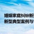 婚姻家庭纠纷新型典型案例与专题指导（关于婚姻家庭纠纷新型典型案例与专题指导简介）