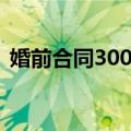婚前合同300条（关于婚前合同300条简介）