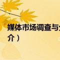 媒体市场调查与分析教程（关于媒体市场调查与分析教程简介）