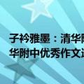 子衿雅墨：清华附中优秀作文选 高中卷（关于子衿雅墨：清华附中优秀作文选 高中卷简介）