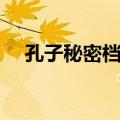 孔子秘密档案（关于孔子秘密档案简介）