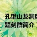 孔望山龙洞摩崖题刻群（关于孔望山龙洞摩崖题刻群简介）