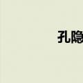 孔隐之（关于孔隐之简介）