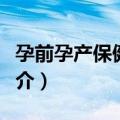 孕前孕产保健全书（关于孕前孕产保健全书简介）