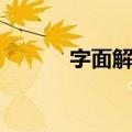 字面解释（关于字面解释简介）