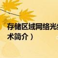 存储区域网络光纤通路技术（关于存储区域网络光纤通路技术简介）