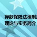 存款保险法律制度的理论与实务（关于存款保险法律制度的理论与实务简介）