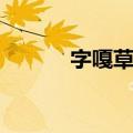 字嘎草原（关于字嘎草原简介）