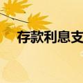 存款利息支出（关于存款利息支出简介）