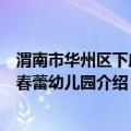 渭南市华州区下庙镇春蕾幼儿园（关于渭南市华州区下庙镇春蕾幼儿园介绍）