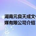 湖南元良天成文化传媒有限公司（关于湖南元良天成文化传媒有限公司介绍）