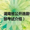 湖南省公开选拔领导干部考试（关于湖南省公开选拔领导干部考试介绍）