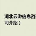 湖北云渺信息咨询有限公司（关于湖北云渺信息咨询有限公司介绍）
