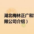 湖北梅林正广和实业有限公司（关于湖北梅林正广和实业有限公司介绍）