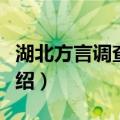 湖北方言调查报告（关于湖北方言调查报告介绍）