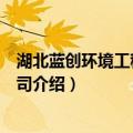 湖北蓝创环境工程有限公司（关于湖北蓝创环境工程有限公司介绍）