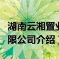 湖南云湘置业有限公司（关于湖南云湘置业有限公司介绍）