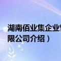 湖南佰业集企业管理有限公司（关于湖南佰业集企业管理有限公司介绍）