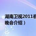 湖南卫视2011春节联欢晚会（关于湖南卫视2011春节联欢晚会介绍）