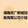 湖南武广新城投资发展有限公司（关于湖南武广新城投资发展有限公司介绍）
