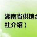 湖南省供销合作总社（关于湖南省供销合作总社介绍）