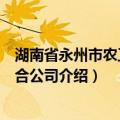 湖南省永州市农工商联合公司（关于湖南省永州市农工商联合公司介绍）