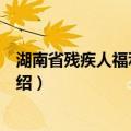 湖南省残疾人福利基金会（关于湖南省残疾人福利基金会介绍）