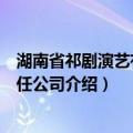 湖南省祁剧演艺有限责任公司（关于湖南省祁剧演艺有限责任公司介绍）